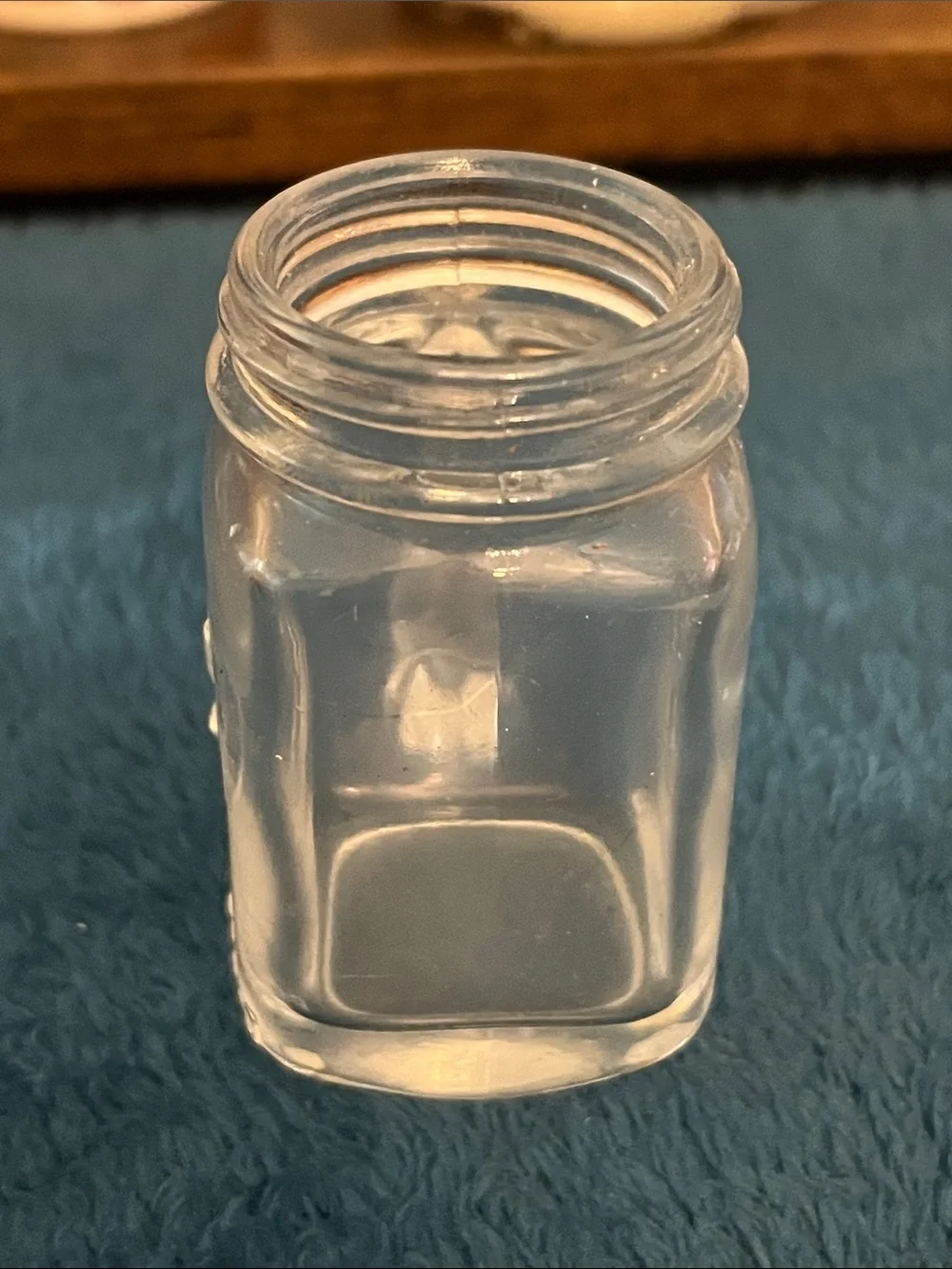 Kikkerland Clear Mini Mason Mug - Transparent Glassy 1oz 020